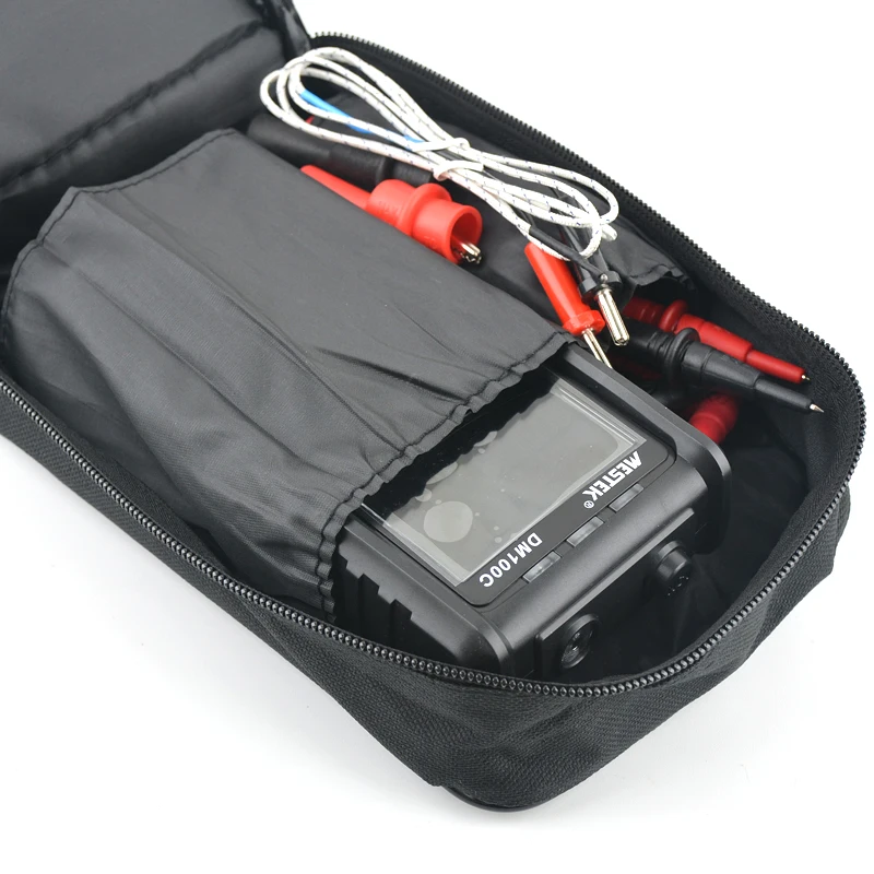  Protable Zipper Bag Multimeter Dustproof and waterproof Tool For DM100 Large Capacity