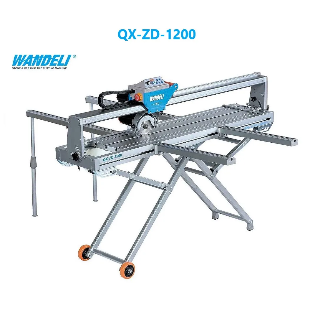 Marble Granite Tile Cutting Machine QX-1200, Portable Table Saw Wandeli Stone Granite Line Polishing Machine Granite Cnc 5 Axis