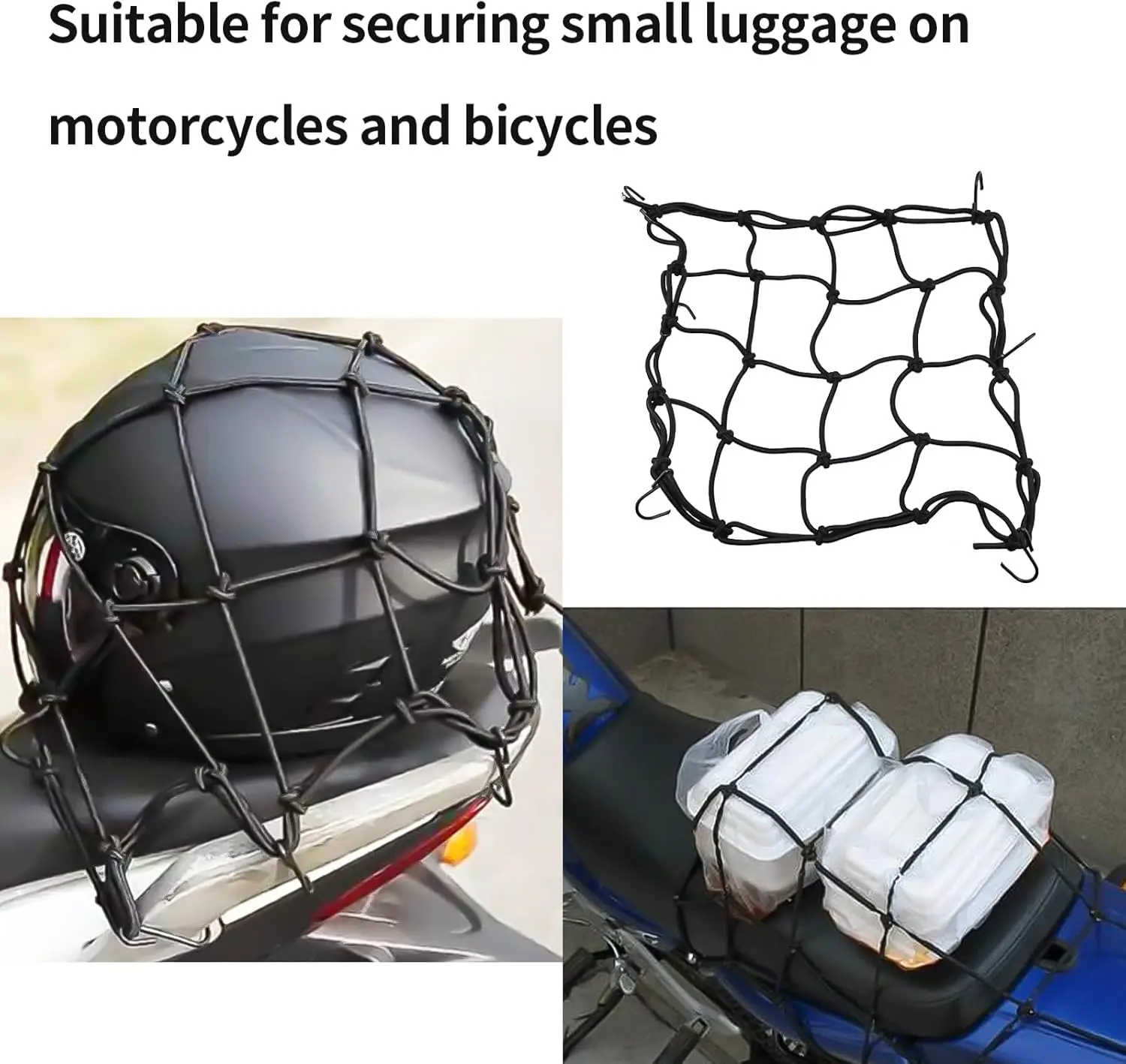 25x25cm Bicycle Cargo Net Bungee Product Category