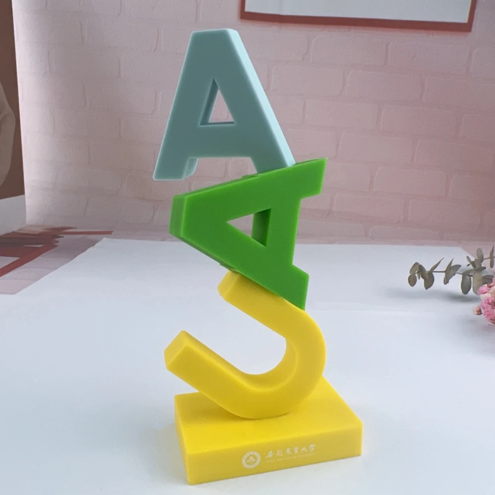 Factory Make Plastic PVC Material Toys Figurine Alphabet Letter Custom Design Vinyl Toy Action Figure Desk Decor