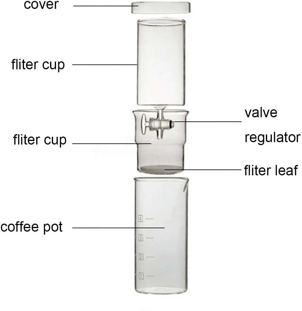 Coffee Machine TYI -Reusable Cold Brew Maker Detachable for Ice Drip Espresso Other
