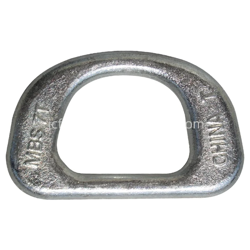 metal products forged steel d-ring   D Ring Weld On Point For Lifting With Spring  black d-ring