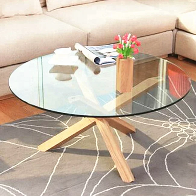 low price round oval dining table glass table top 8mm10mm12mm tempered glass