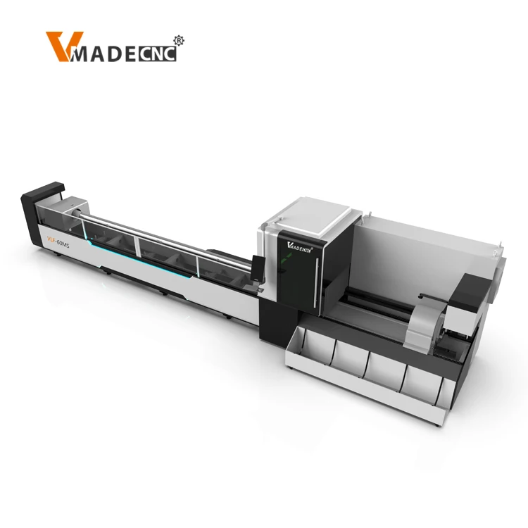 Zero Waste Tube Fiber Laser Tube Pipe Cutting Machine Lf-60ms With Auto Loading System