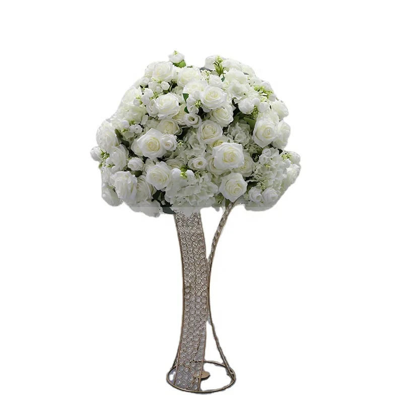 LFB1761 Luckygoods New design Artificial Hydrangea Sunflower Arrangement Decoration Stand Wedding Centerpieces Flower