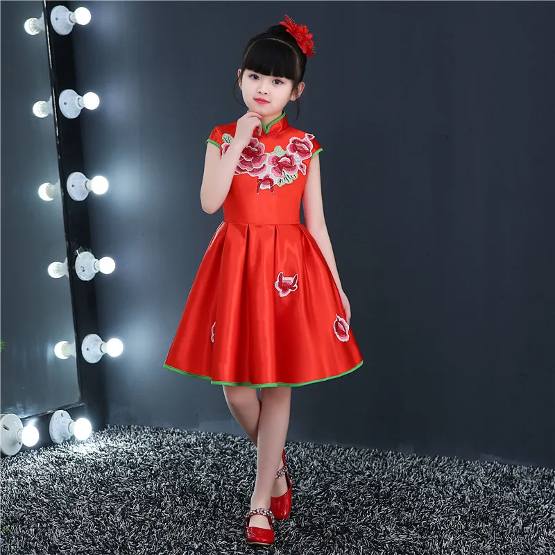 Fashion Sleeveless V-neck Latin Dance Dress Rumba skirt One Piece Stage Costume