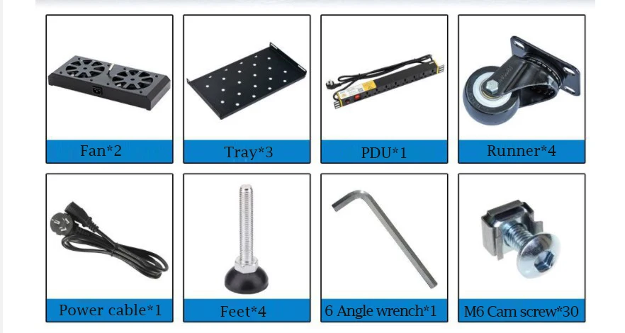 Data Center Server switch Network cabinets floor assemble network server cabinet 9U 18U 22U 32U 42U network rack cabinet
