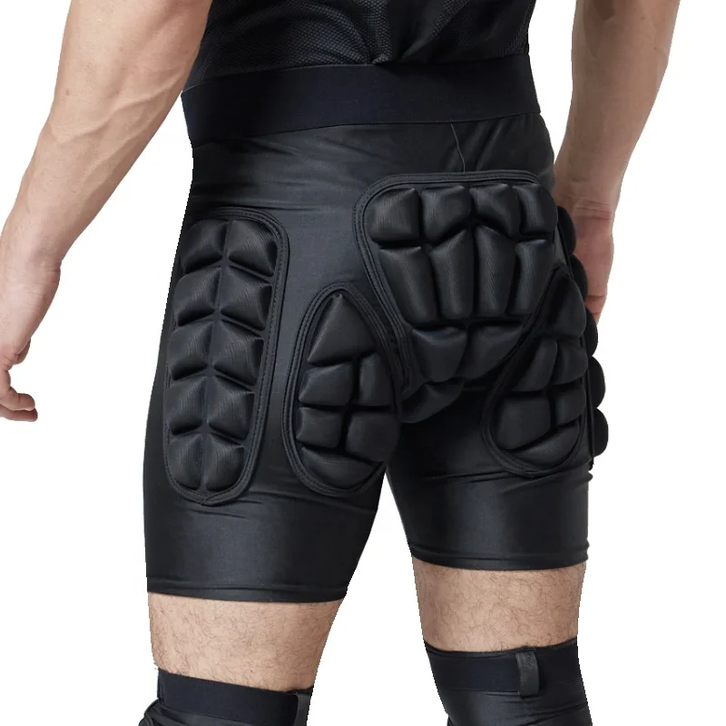Sports Ski Snowboard 3D Impact Pad Adjustable Breathable Protective Butt Hip Shorts