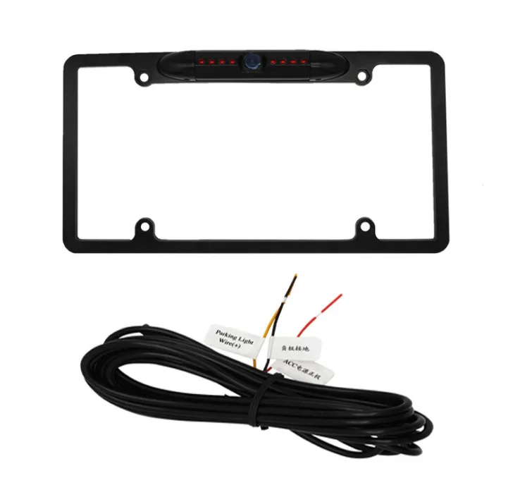 U European License Plate Frame Car Rear View Camera Waterproof Night Vision Reverse Backup Camera WIFI light Camera