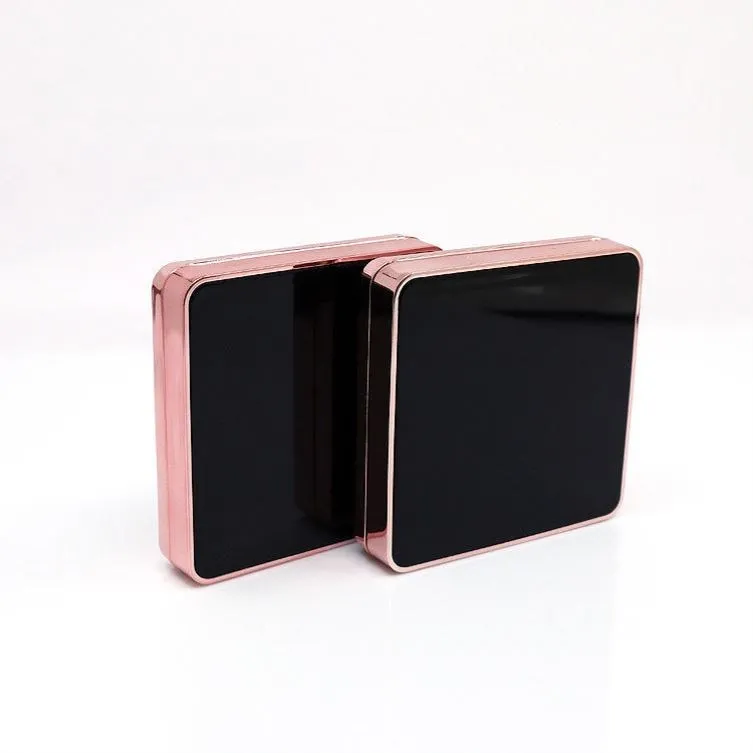 Plastic case for cosmetics white make up container wholesale empty powder compact foundation