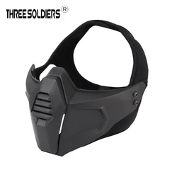 Tactical Half Face Mask For OC Style Helmet Rail Airsoft Mask