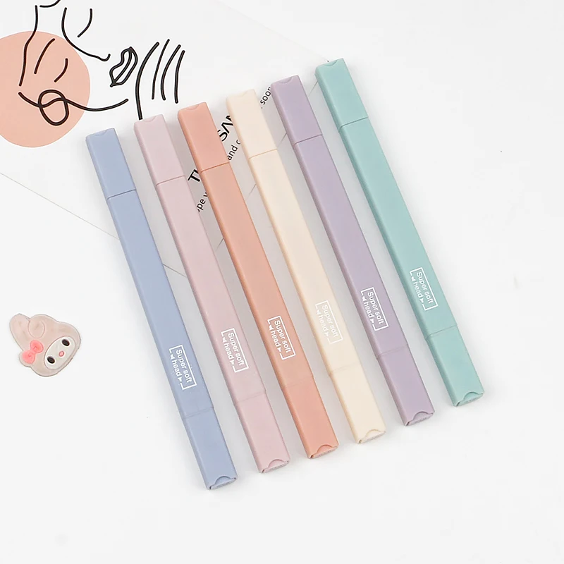 Хайлайтер указывает на внимание учеников. Цвет Ретро, высокая стоимость и большая емкость. Цветная двухсторонняя маркерная ручка Mo Landi.