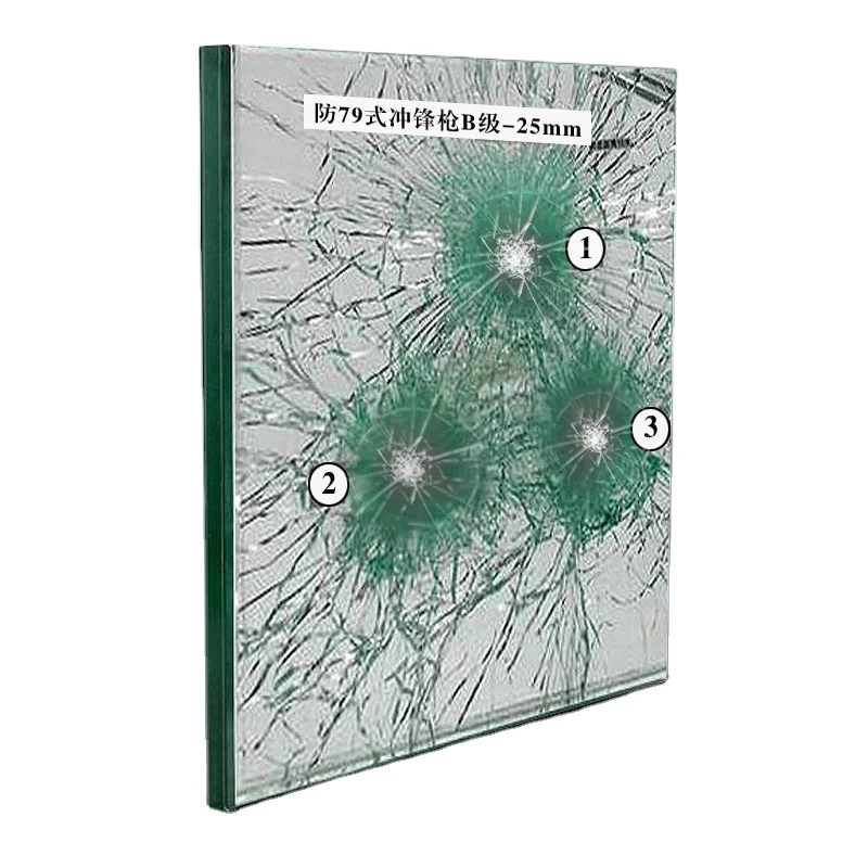 High quality toughened safety bulletproof glass car bank display windows door wall panels vidrio