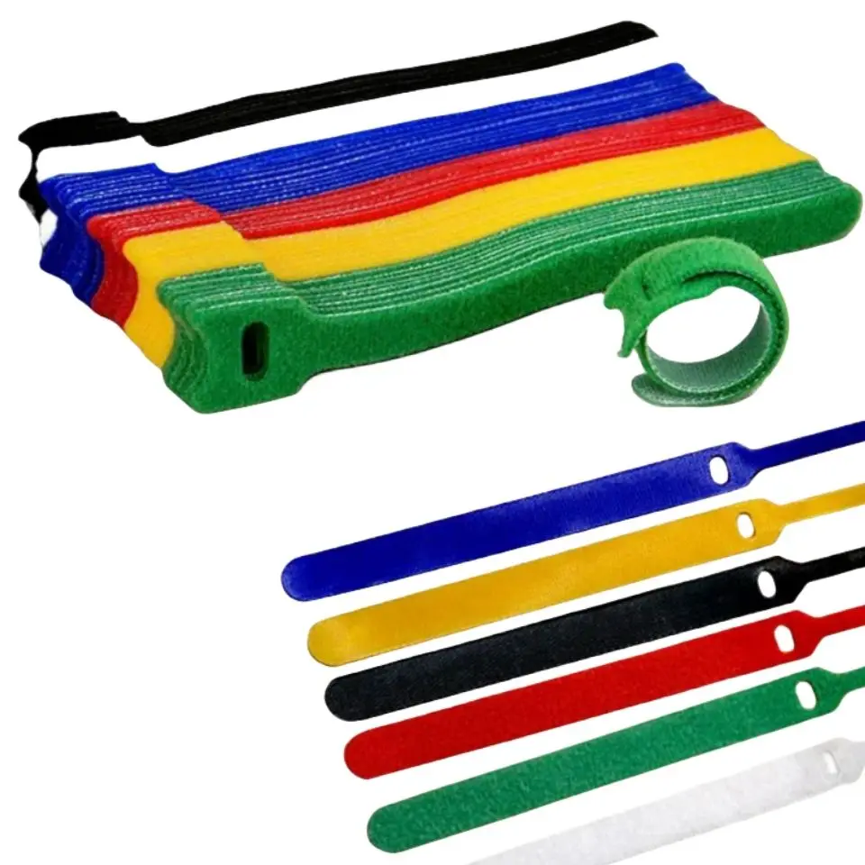 Quality Cable Ties Binding Strap Velcroes 100% Nylon Hook and Loop Velcroes Data Cable Ties Custom Binding Strap Velcroes