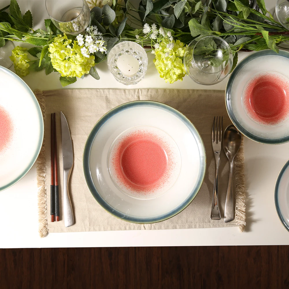 WEIYE Japanese Different Types Serving Ceramic Round Ramen Bowl Set Good Quality Deep Porcelain Bowl Spaghetti Salad Big Bowl