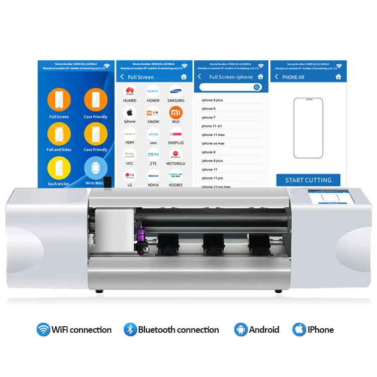 Laptop Protector Hydrogel Film TPU Sheet Cutting Machine With Touch Screen Intelligent Screen Protector Cutter
