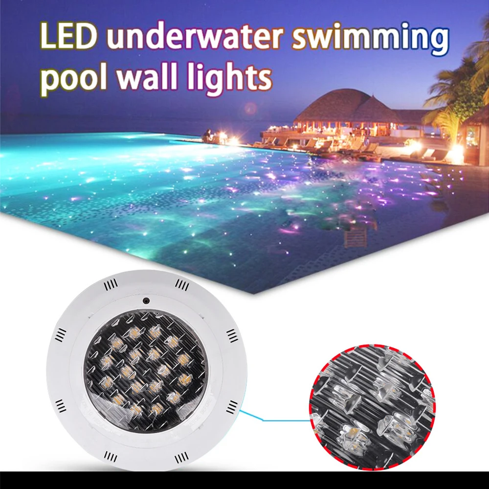 ABS 12 v par 56 led 9W 18W waterproof IP68 RGB swimming pool LED Light