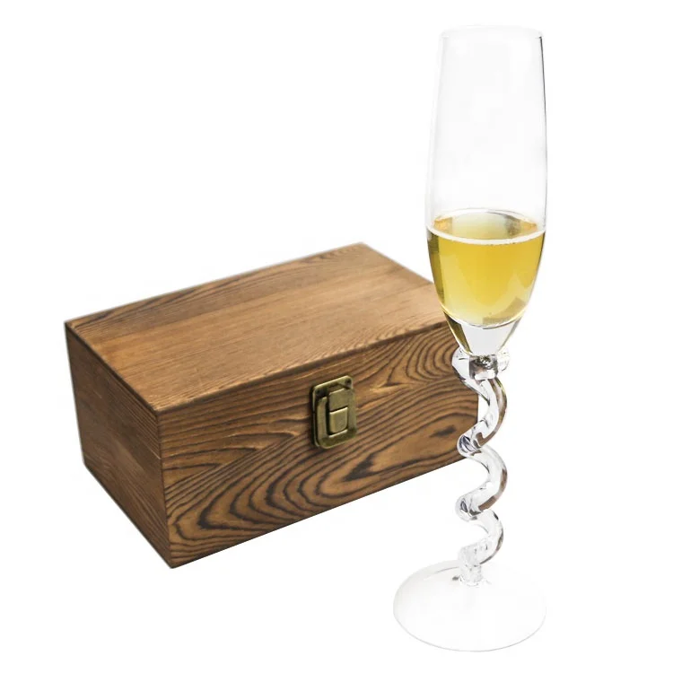 Custom tulip crystal  champagne glasses flute glass for john lewis