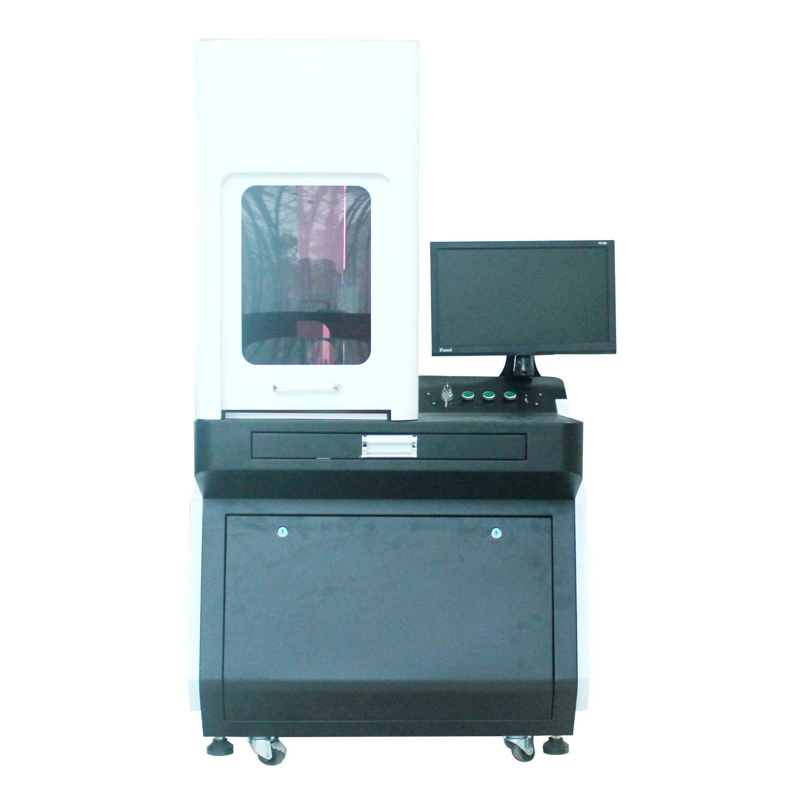 2023 New Laser marking machine 20w 30w 50w  semi-enclosed fiber laser marking engraver equipment laser marking machine