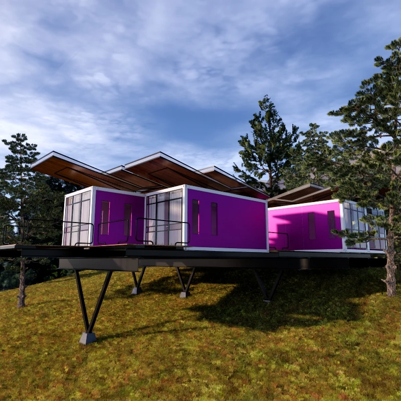 Commercial Honduras customized luxury prefab container house for exhibition hall