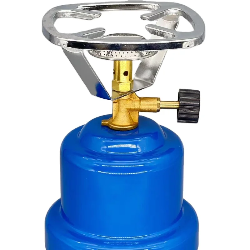 Source factory hot selling new design high quality camping outdoor single burner gas stove with cylinder