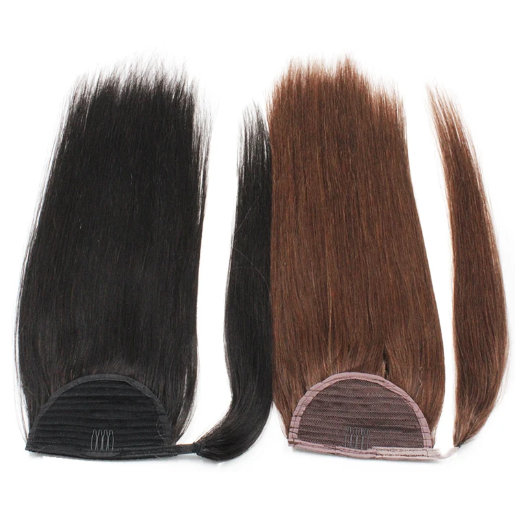 
Wrap ponytail hair extensions 100% virgin human cuticle aligned ponytail human hair 
