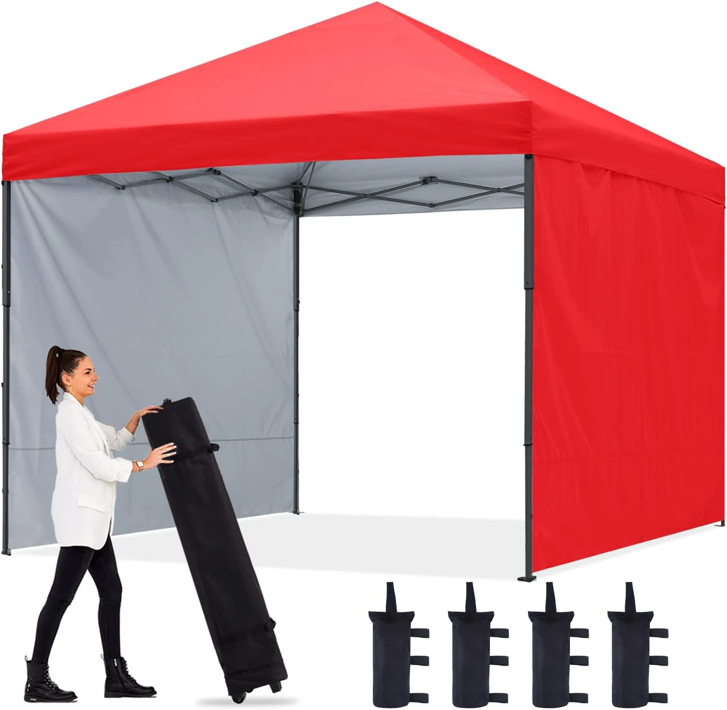 Rouser Outdoor 10x10ft Custom Logo Aluminum Alloy Portable Pop Up Exhibition Trade Show Tent for Business