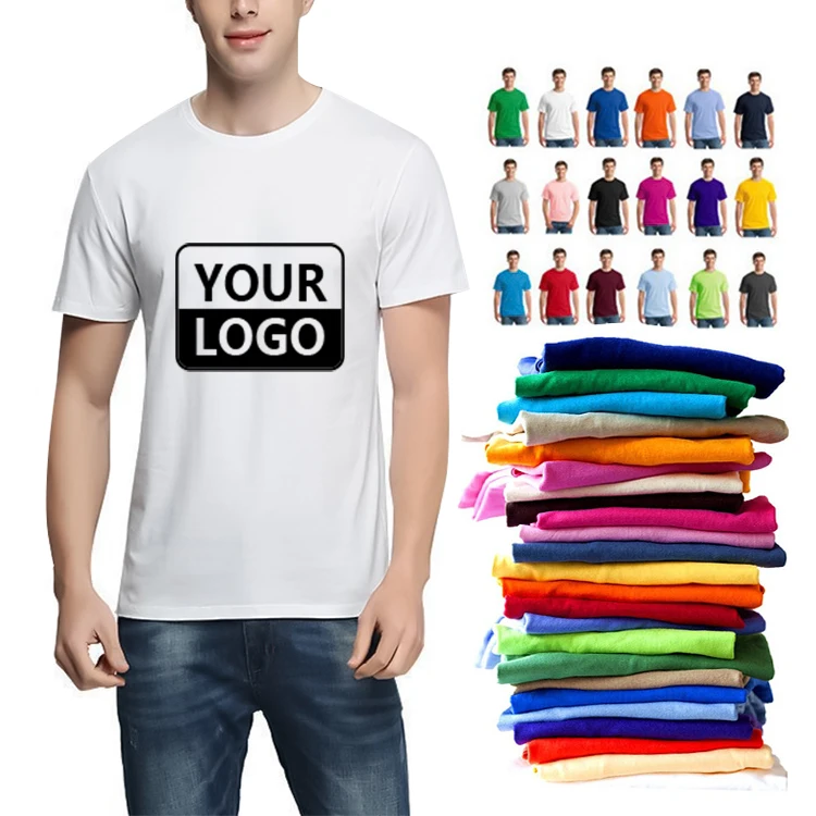 Blank T Shirt Wholesale Custom 100% Cotton t-shirt Printing logo Events for Mens Plain t shirts Printed Black White T Shirt