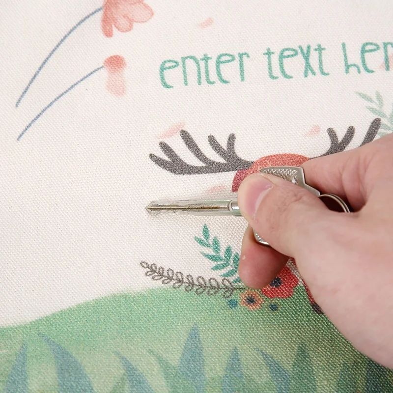 Custom Specifications natural color pouch personalize LOGO Full Color Digital Printing Cotton Canvas drawstring bag with handles