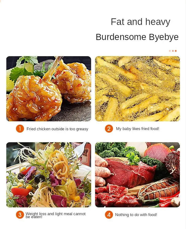 12L Household Oil-free Air fryer with 5 Accessories smart visual glass lightwave oven multi-function electric fryer air oven