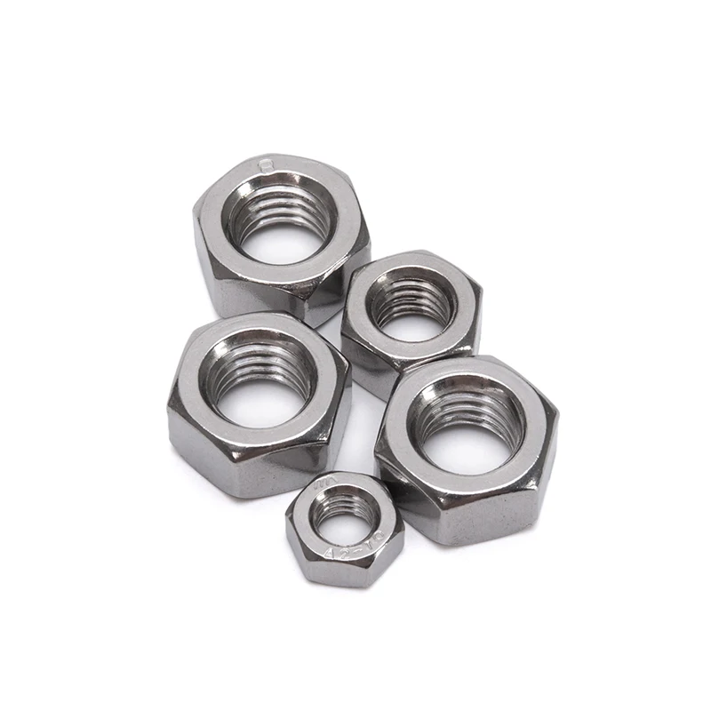 Chinese Manufacturer Polished Stainless Steel Hex Nuts M8 Excellent Prices Automotive Industry