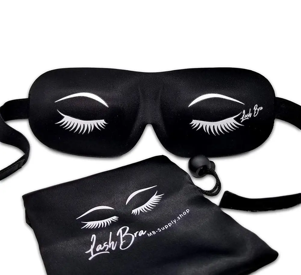2022 Eyelash Extension Sleepmask with 2cm deep eye socket, sleeping face mask, eyemasks silk eyemask  SM-086