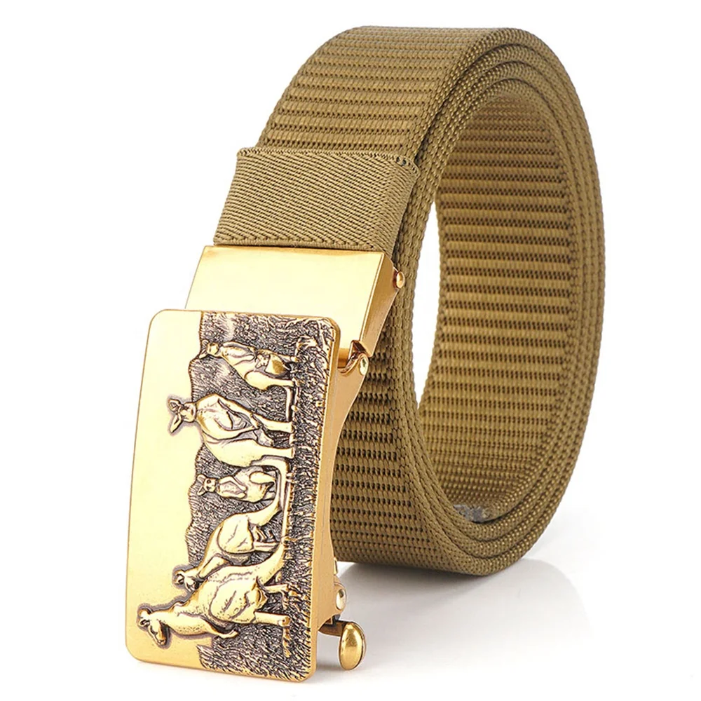 TUSHI customization latest nylon material belt with a quick release metal buckle Outdoor sports tactical Pant straps wholesale