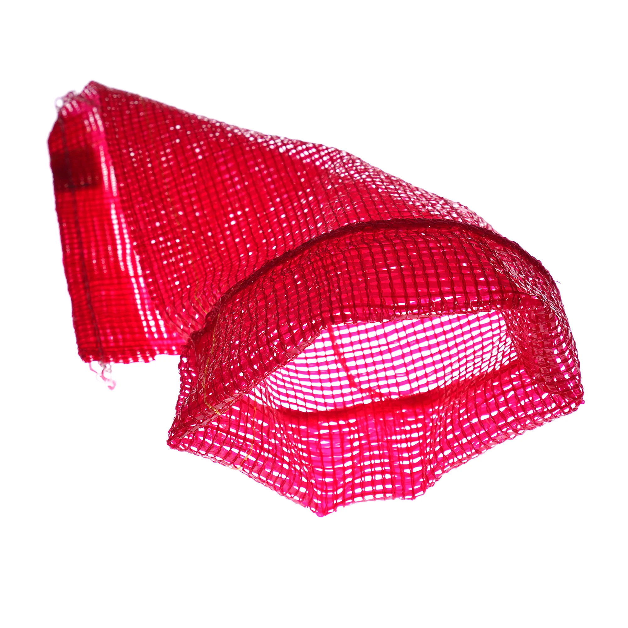 Pink Mesh Bag For Fruits/Garlic/Potato/Onion,20kg 25kg 30kg