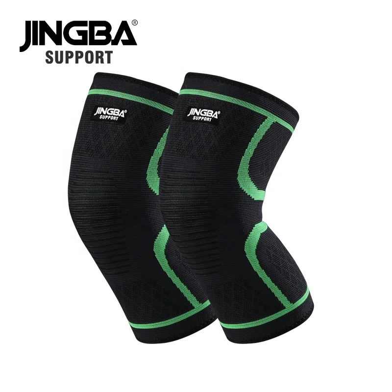 JINGBA OEM/ODM Sports Volleyball Basketball Knee Brace Knee Support Running Knee Pad Compression Protection
