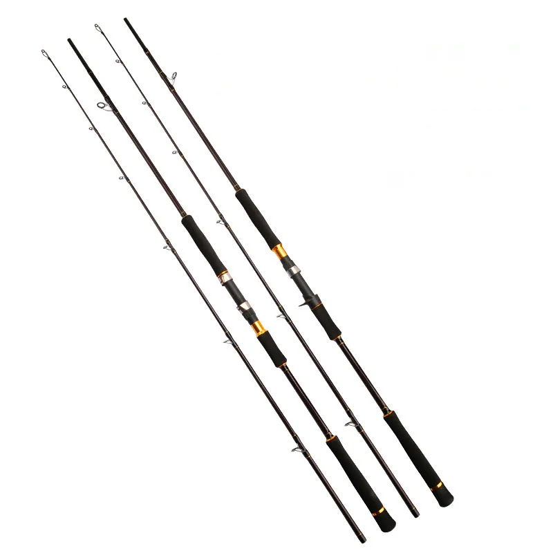 High Strength Carbon Fishing Rod 2.7m 3.0ms  Extra Hard 120lb Drag Spinning Rod Bait Casting Rod For Bass Catfish Battling