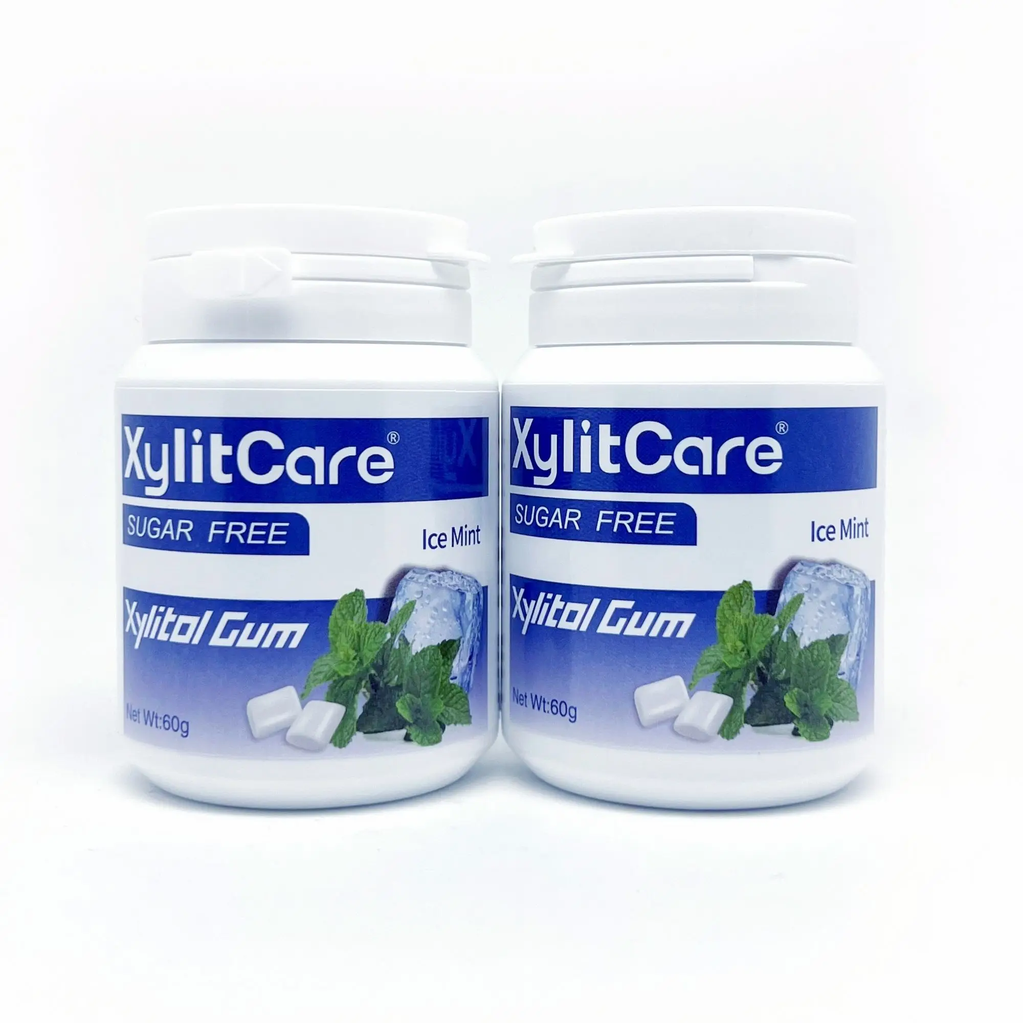 Customized Aspartame Free GMO Free Xylitol Chewing Gum In bottle