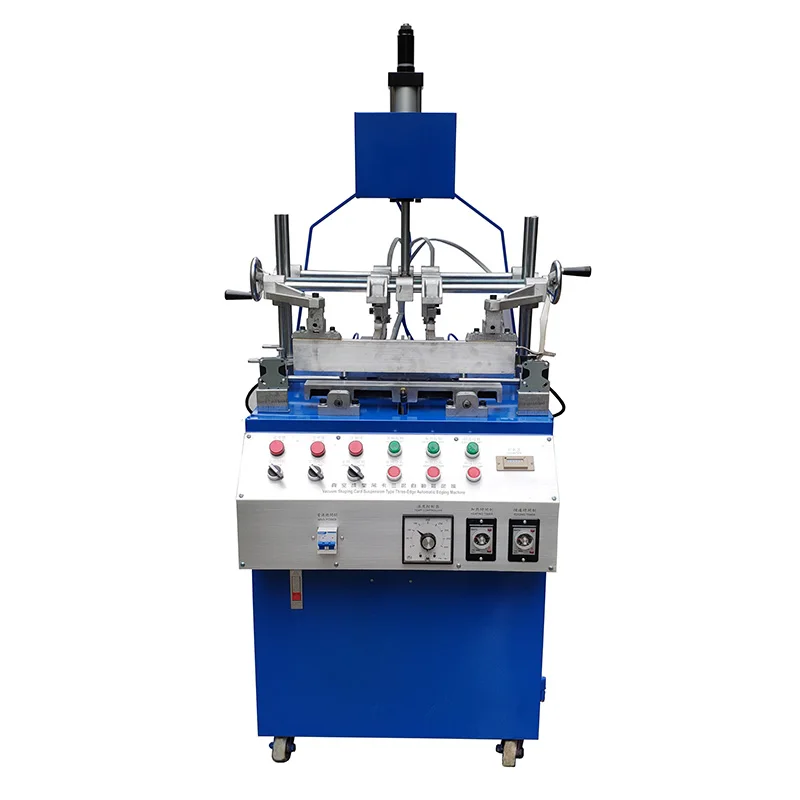 PVC PET c paper card packing 3 side edge folding machine for lip gloss insert paperboard