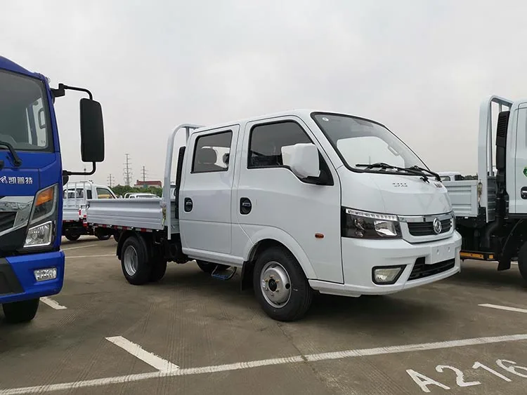DFAC Dongfeng Номинальная грузоподъемность 2 тонны двойная кабина 4 двери 6 колесный дизельный мини грузовик из
