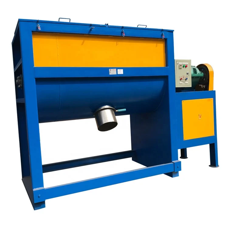China Customized horizontal arm screw ribbon blade mixer blender mixing blending machine heated horizontal powder mixer