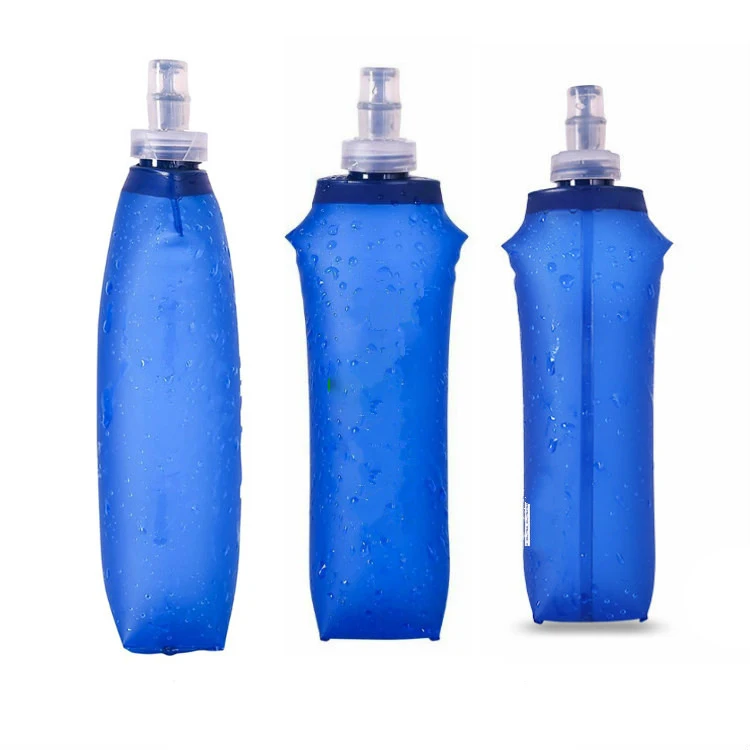 Индивидуальный Логотип 17oz 500ml гидратации мягкие спортивные складной Складная бутылка с водой TPU Мягкий фляга