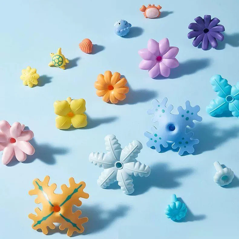 136 Pcs DIY Coral Reefs Building Toys with Storage Box STEM Preschool Educational Toys