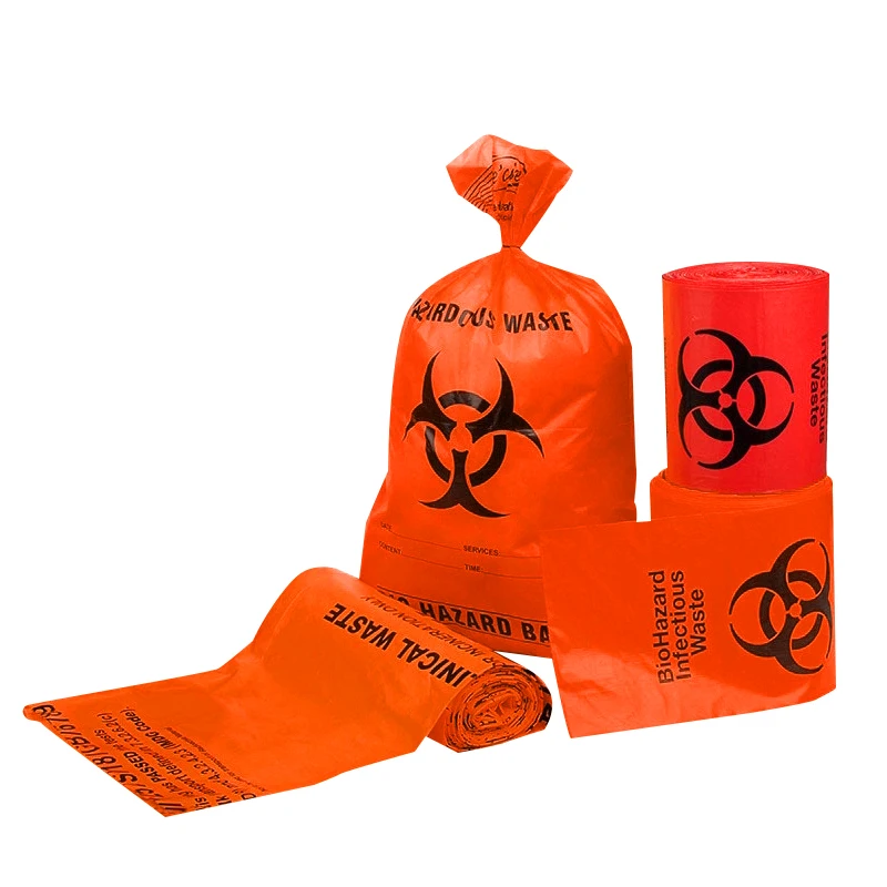 AIUDO Good Quality Durable Autoclave Custom Plastic Medical Waste Disposal Waterproof 50L 80L Biohazard Bag