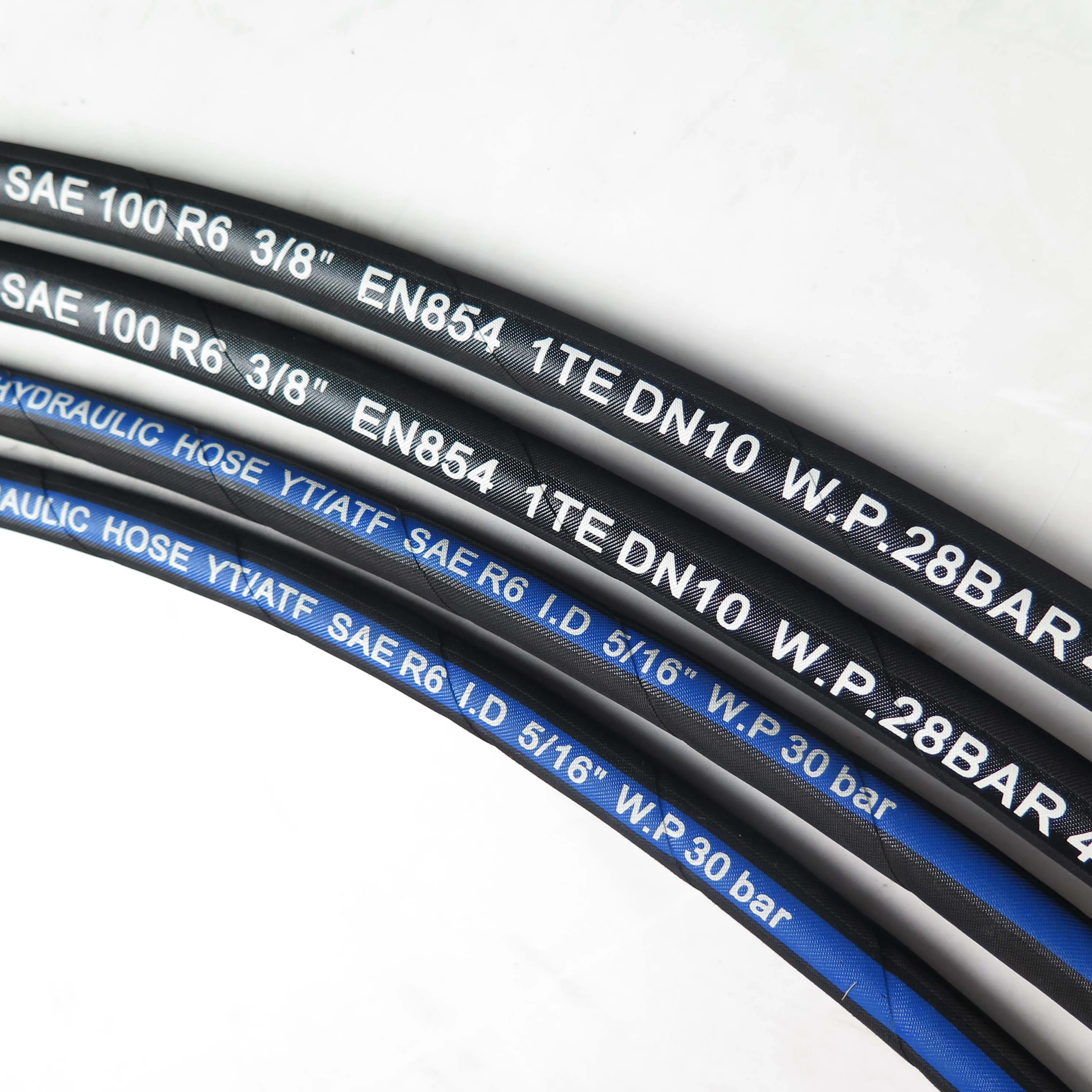 1/4 inch yellow cloth surface SAE 100 R6  water hose