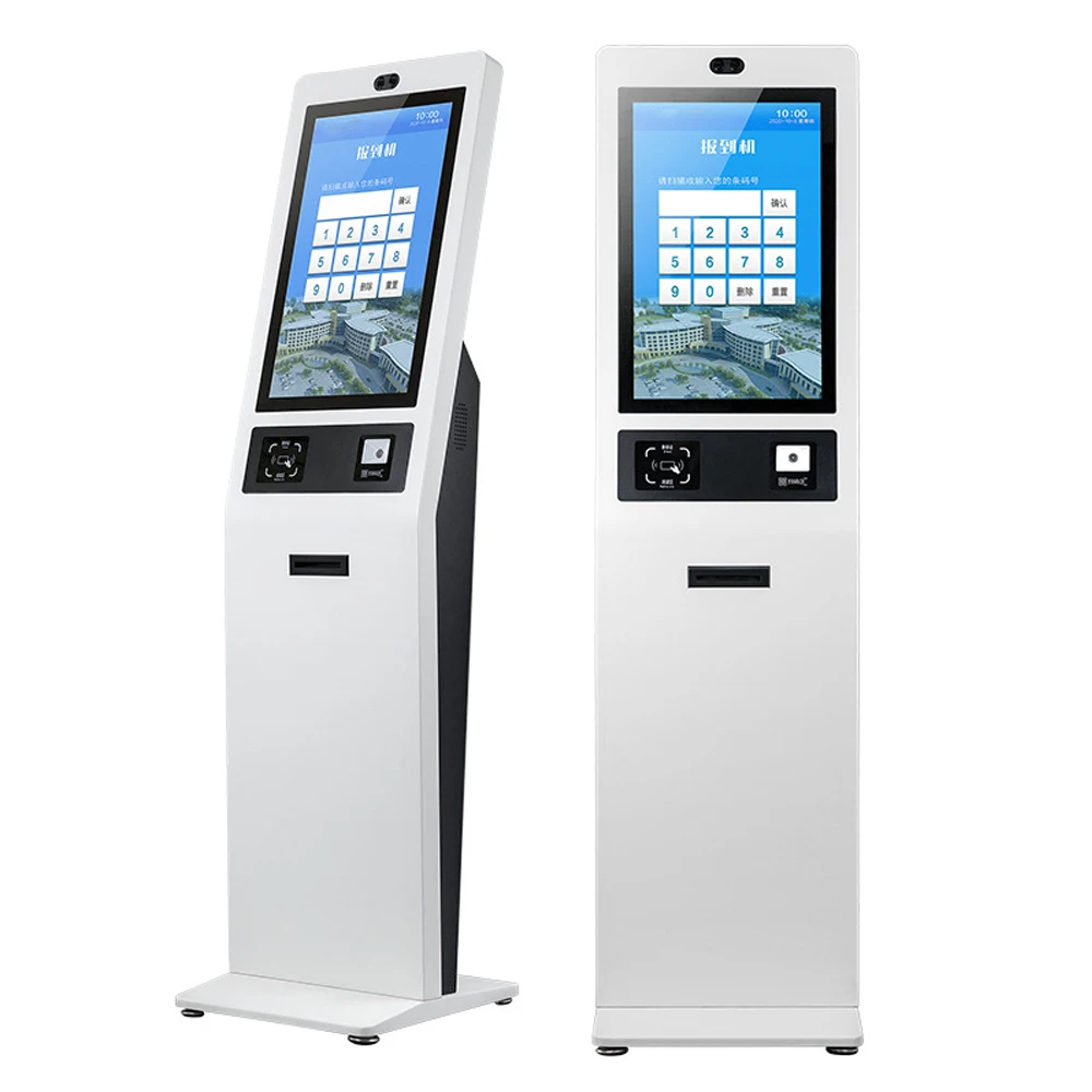 Hotel touch query with camera self check-in machine unattended unsubscribe machine