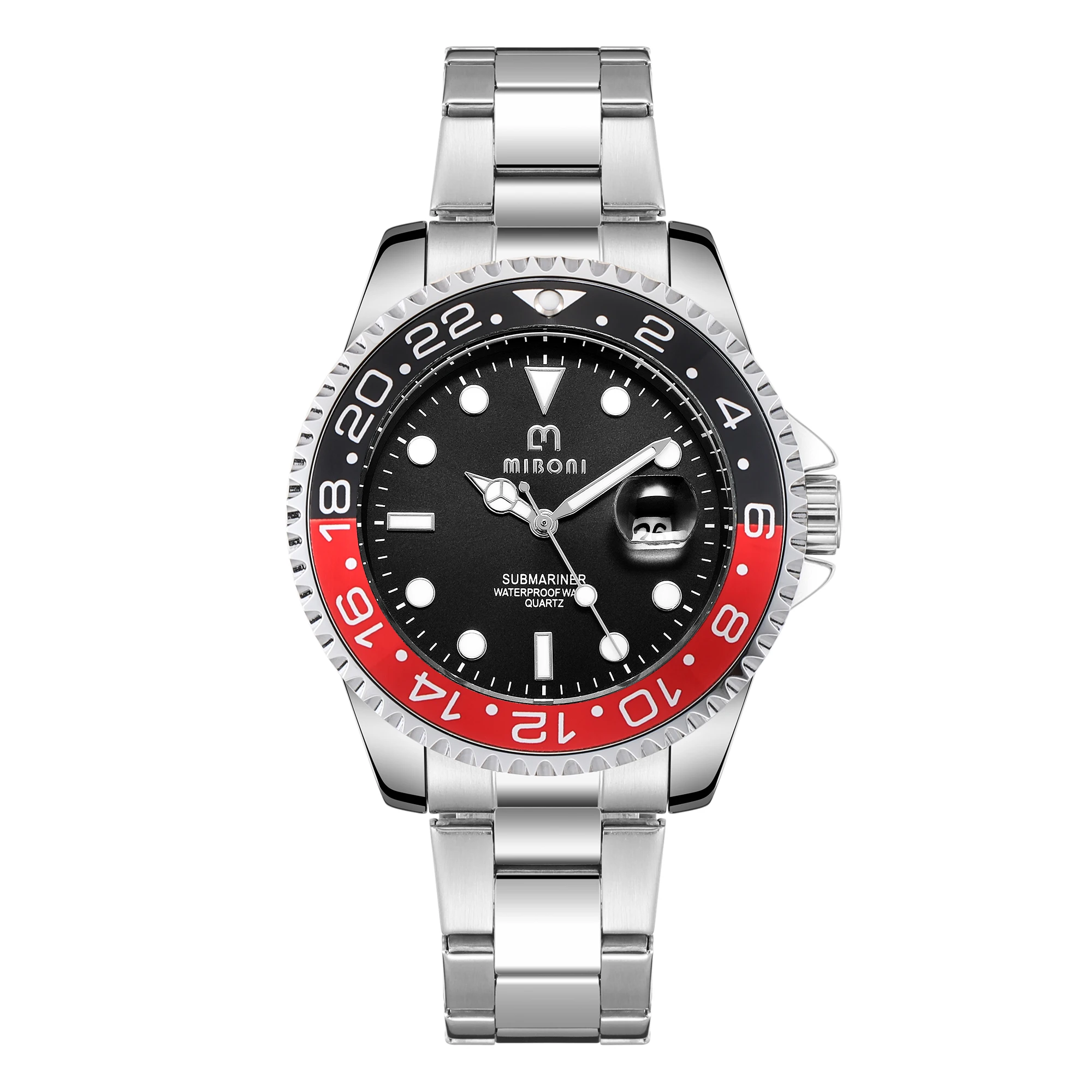2023 New Casual Fashion Watches for Man Sport Full Steel Wrist Watch Big 3 Bar Waterproof