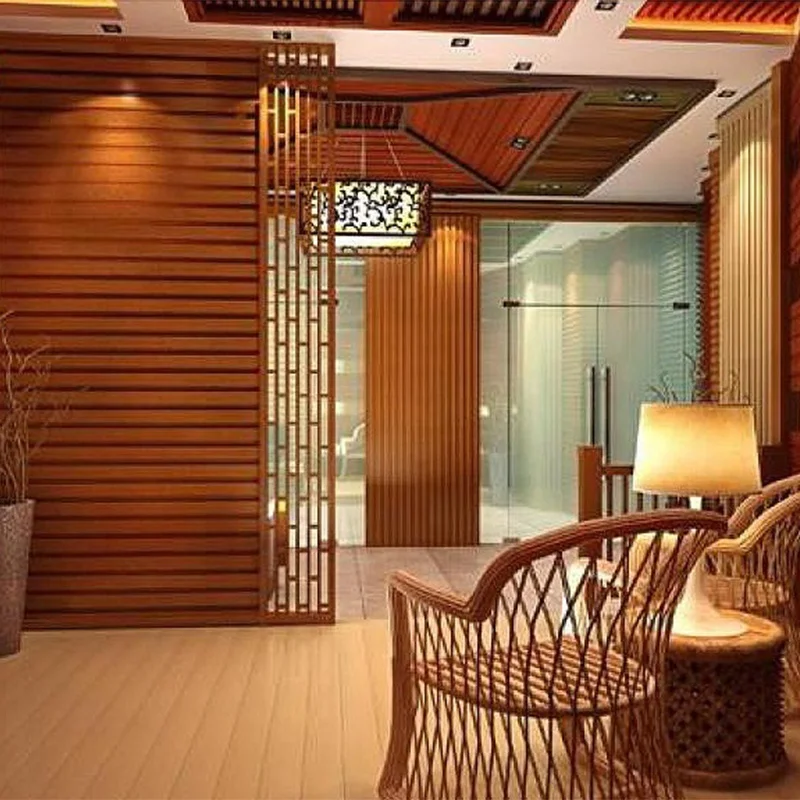 Modern Style 3d grille diffuser wood slat acoustic panel for indoor decoration