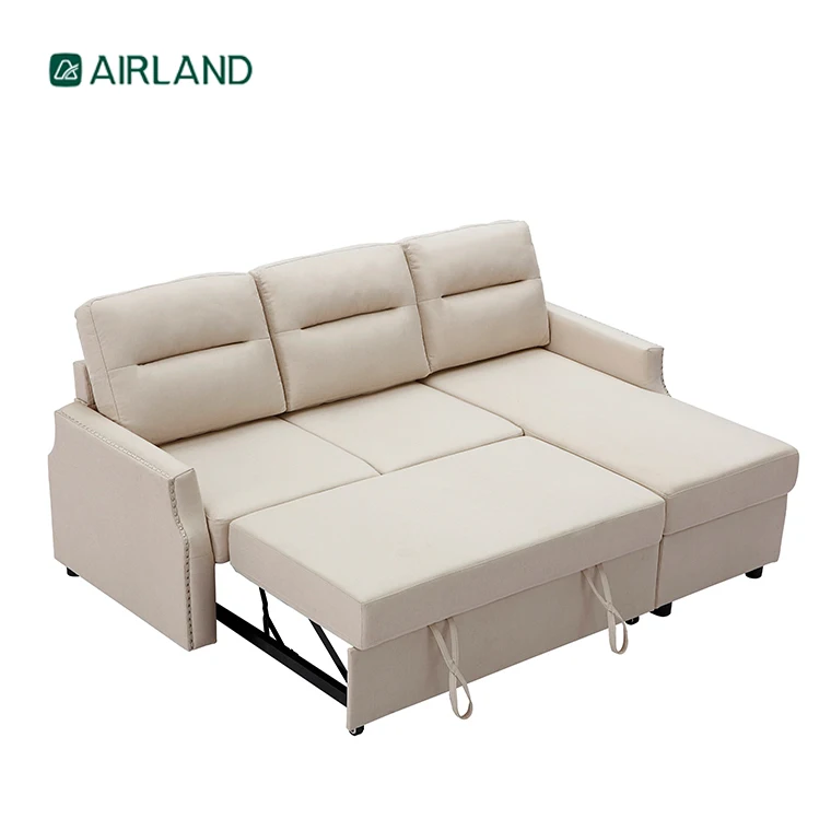 Factory Direct High Quality Luxury Corner Modern Modular Sofa Cum Bed Folding Living Room Furniture