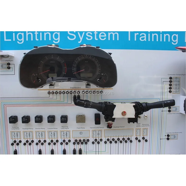 Exterior Lighting System Training Panel educational equipment automobile electronics lab kit