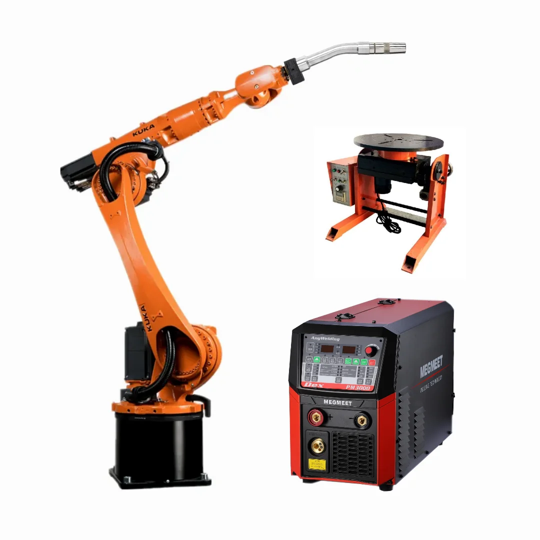 KUKA робот KR16 R2010 MIG сварочный Автоматический сварочный робот с TIG/MIG сварочный аппарат и сварочный установщик для стальных алюминиевых заводов